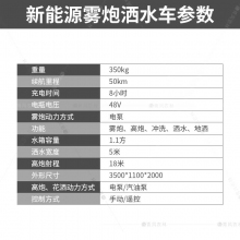 QFNL 环卫市政工地用三轮洒水车新能源多功能高炮电动三轮雾炮车